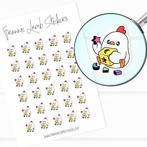 Niedliche Aufkleber für Babys (1/2 Zoll), Planer-Aufkleber, niedliche Charakter-Aufkleber für Kalender, Planer, Sammelalben, Handwerk, etc.