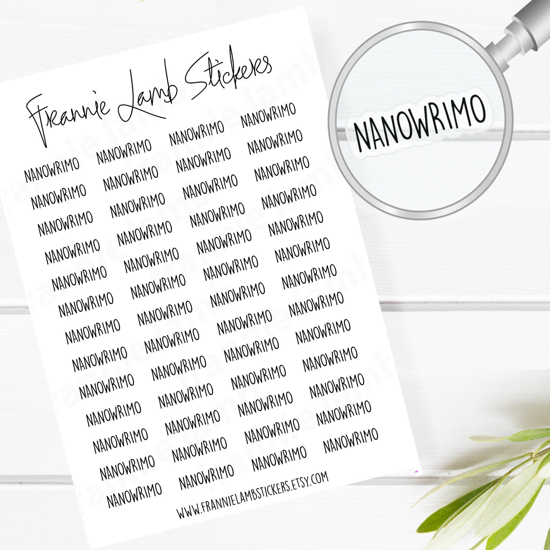 Buy Nanowrimo Planner Stickers, 52 Labels for Planners, Calendars