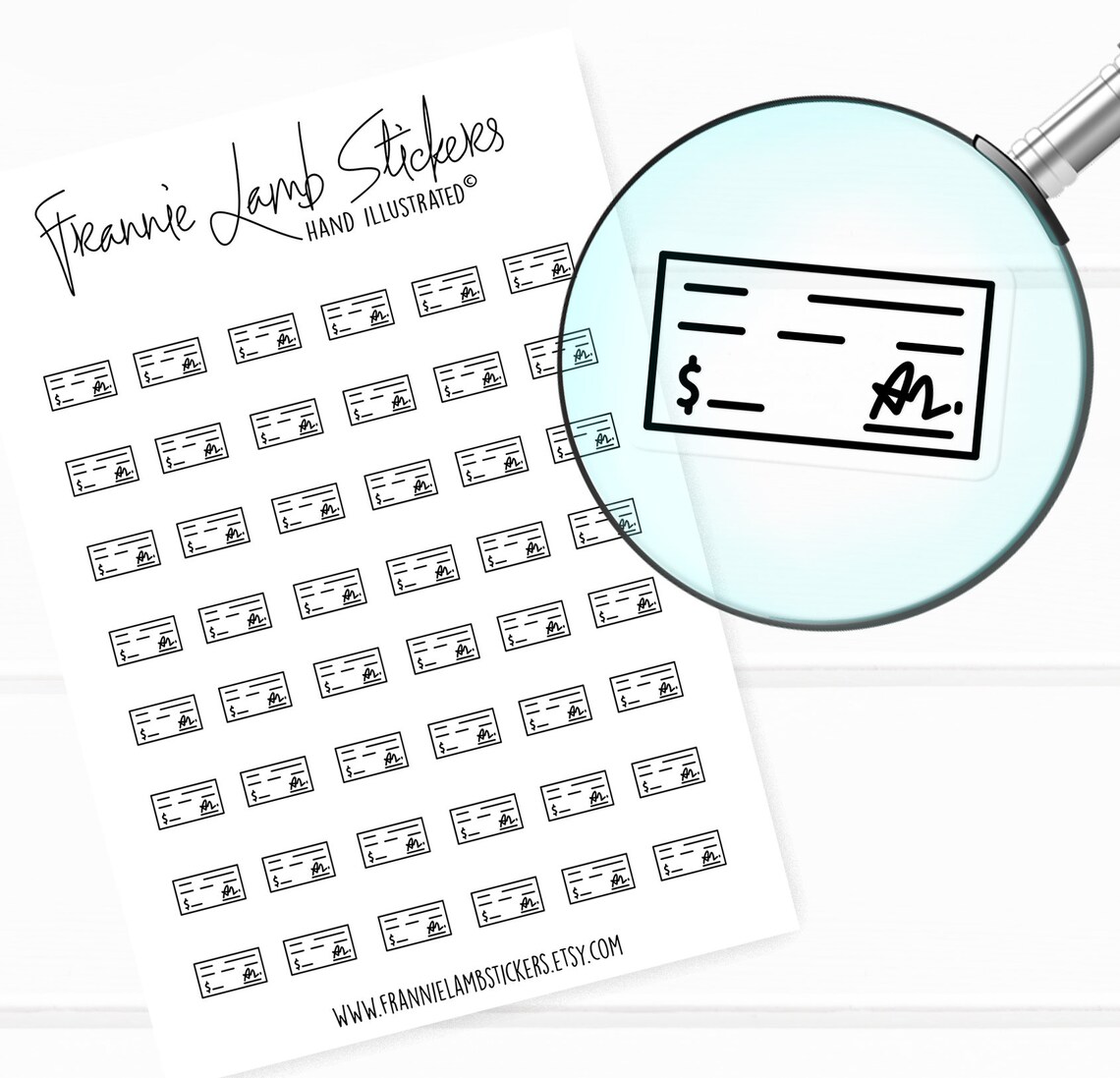 48 Clear Planner Stickers (1/2