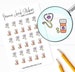 Vet Appointment Reminder Stickers (1/2' each), Planner Stickers, Pet Stickers for Calendars, Planners and more 