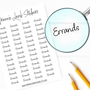 Pegatinas del planificador de recados, 52 etiquetas para planificadores, calendarios y más, opciones de color y papel disponibles