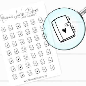 42 Clear Planner Stickers (1/2&quot; each), Planner and Calendar Stickers, Stickers for Planners and Calendars and more