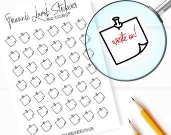 42 pegatinas transparentes para agenda (1/2" cada una), pegatinas adhesivas para agenda, pequeñas pegatinas para escribir para agenda y calendarios y más