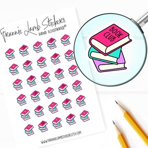 Buchaufkleber, Schulplaner, Sticker für Kalender, Planer und mehr