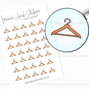 Hangerstickers (elk 1/2"), stomerij- en kledingplannerstickers, karweistickers voor kalenders, planners, plakboeken, handwerk en meer
