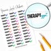 Therapy Appointment Planner Stickers, 36 Labels for Planners, Calendars and More, Paper Options Available 