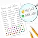 Holiday Planner Stickers, Holiday Reminder Labels for Planners, Calendars and More, Paper Options Available 