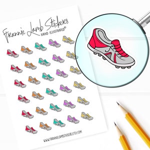 Tennisschuh Aufkleber (je 2,5cm), Sport Planer Sticker, Sportsticker, Kalendersticker für Kalender, Planer und mehr