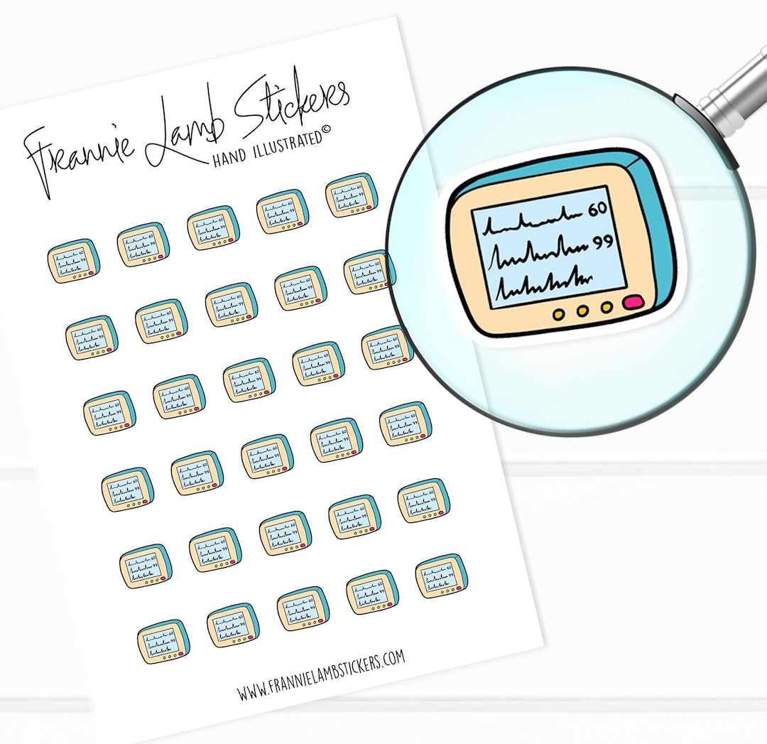 Vitals Signs Monitor Stickers (1/2