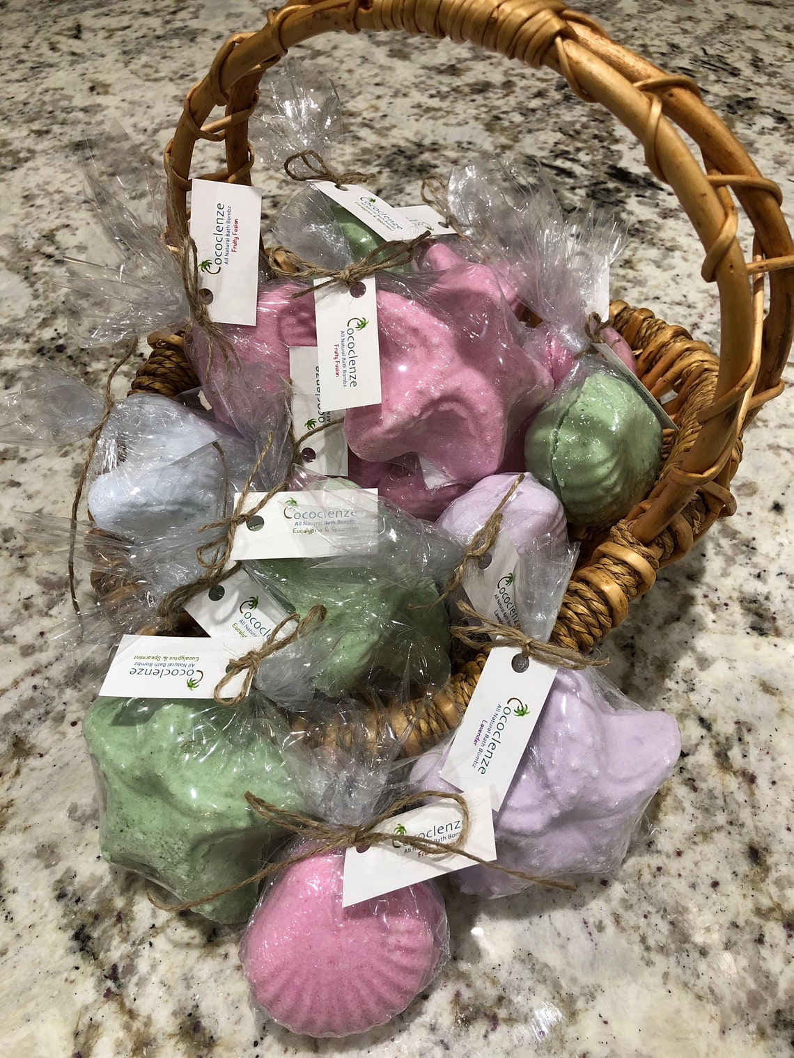 Eucalyptus Spearmint Bath Bombs Natural Handmade Artisan Etsy