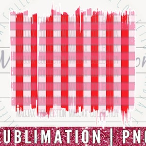 Red & Pink Plaid, Background Sublimation PNG, Valentine&#39;s, Layer Element, Torn, Distressed, Digital Paper, Card Clipart, Commercial Use