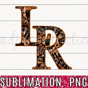 LR Spirit Shirt PNG, Sublimation Design, Orange Tie Dye, Printable, Football, Team Shirt Sublimation, School Design, Commercial Use