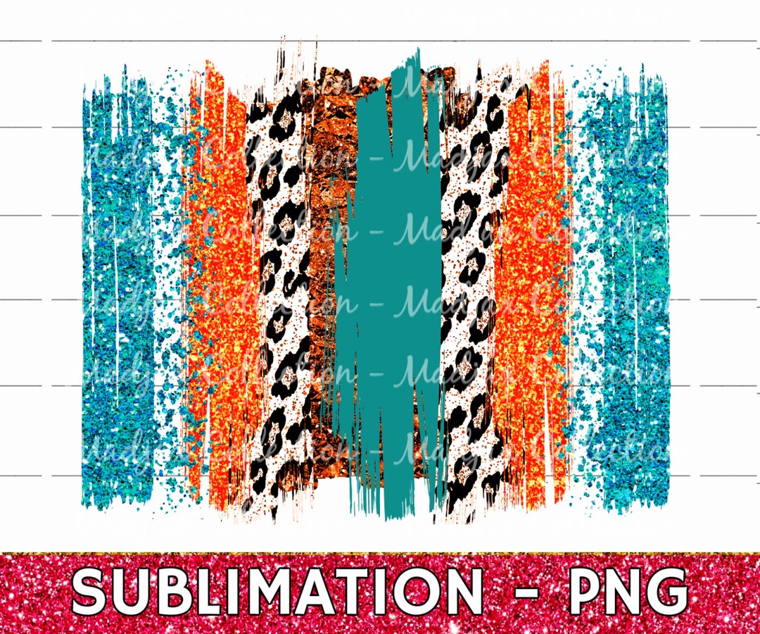 Leopard Brush Stroke Digital Download, PNG File, Sublimation Print