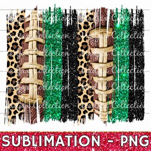 Pincelada de cadarços de futebol PNG: Cores do time verde e preto (download digital)