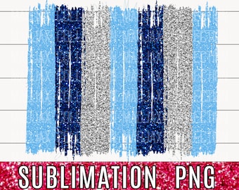 Carolina Blue Brush Stroke, Sublimation PNG-fil, Marinblå och Silver, Omedelbar Nedladdning, Bakgrunds Clipart, Värmeöverföring, Kommersiellt Bruk