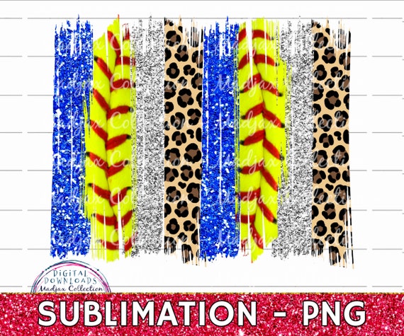 Brush Stroke Softball Laces Background Digital Design - Etsy