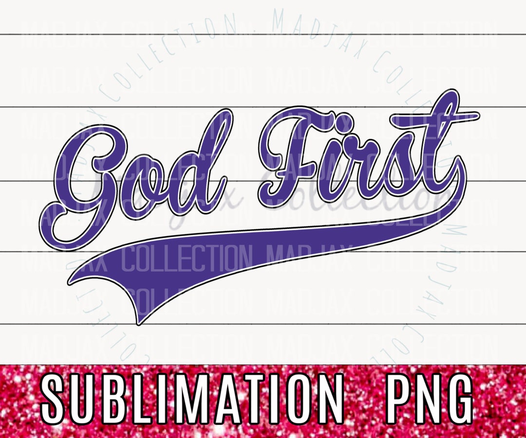 God First, Purple Digital Design, PNG File, Sublimation, Sports Mom ...
