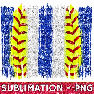 Softball Brush Stroke, Blue & White, Softball Stitches, Background, PNG File, Sublimation Print, Cute Mom PNG, Paint Clipart, Team Design