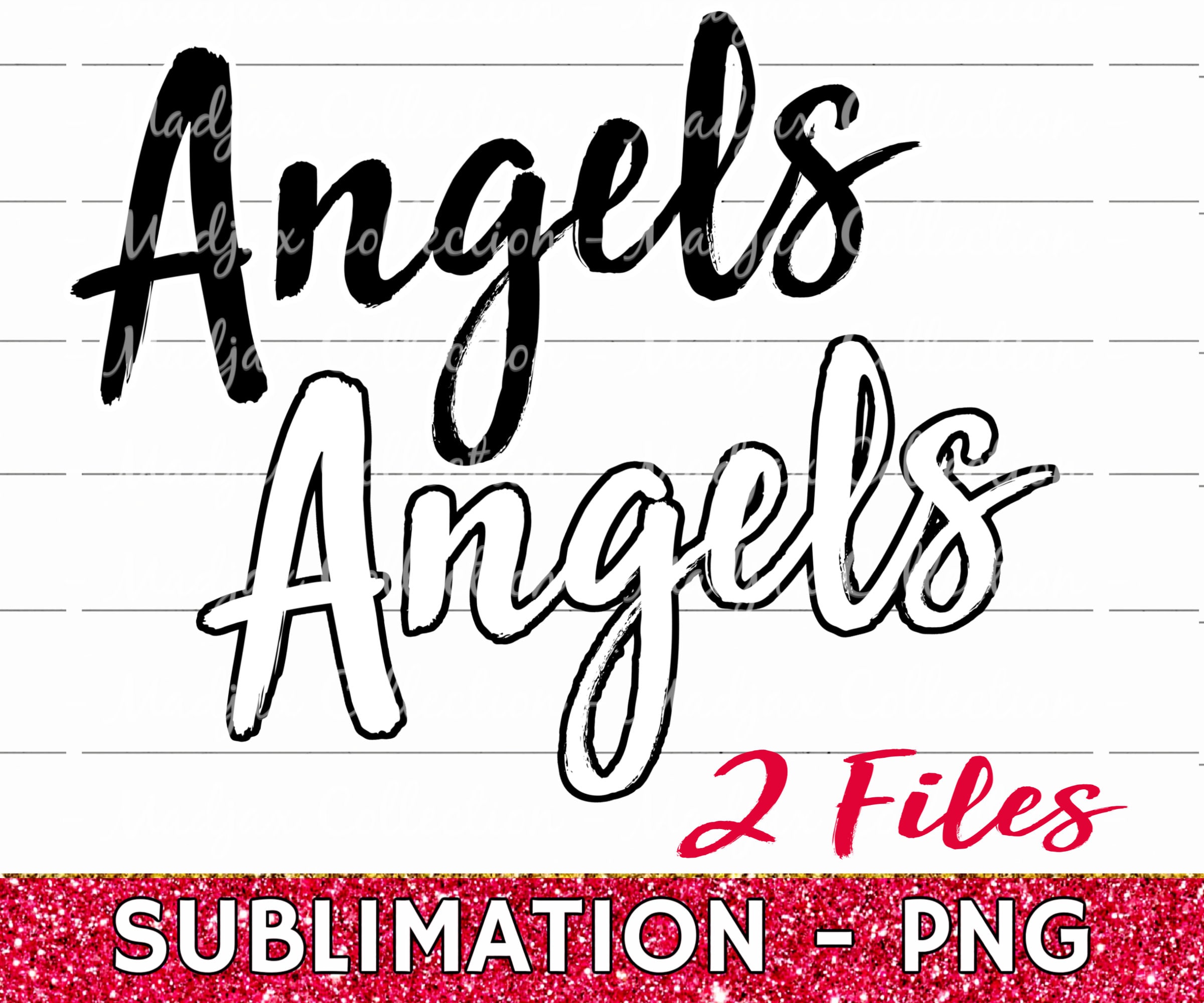 Angels PNG File Sublimation Printable School Team Mascot - Etsy