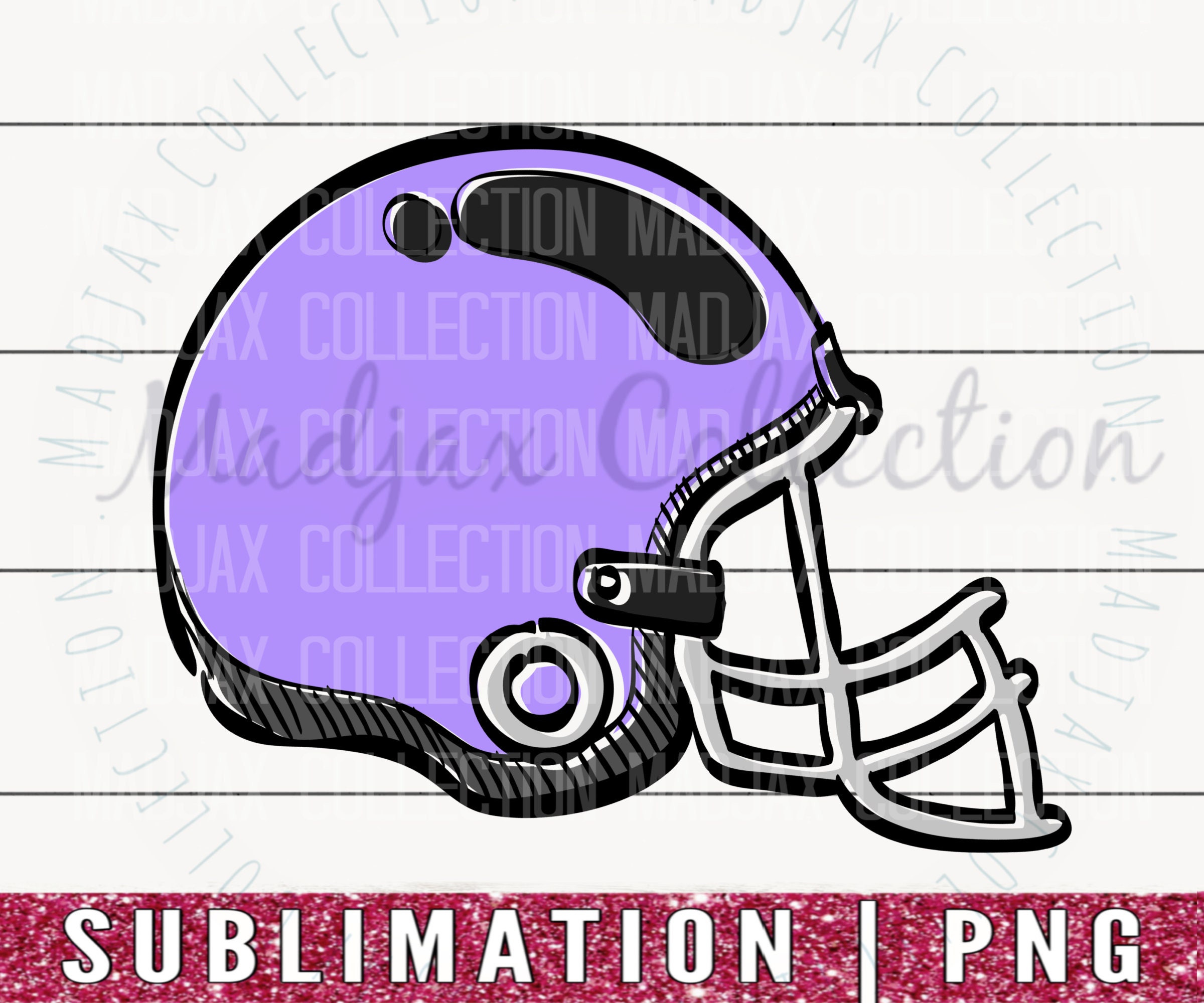 football helmet clipart purple