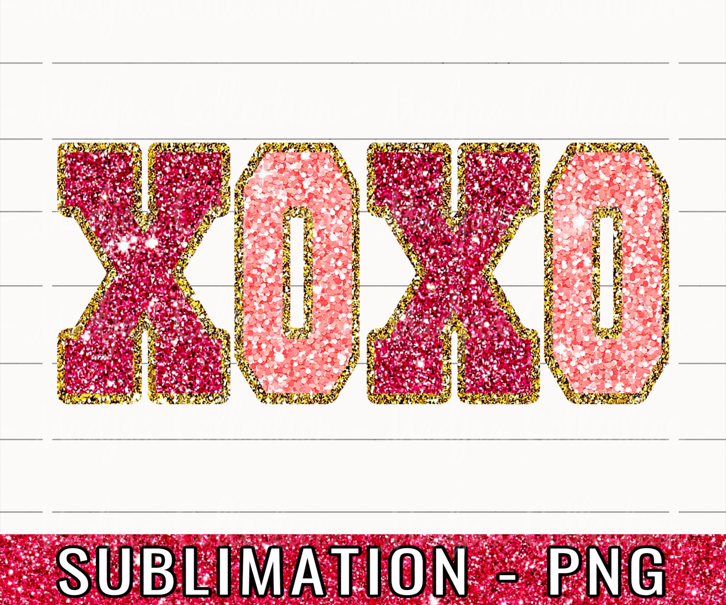 XOXO PNG Valentines Day Sublimation Design PNG Love Digital - Etsy