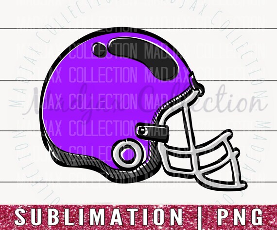 football helmet clipart purple