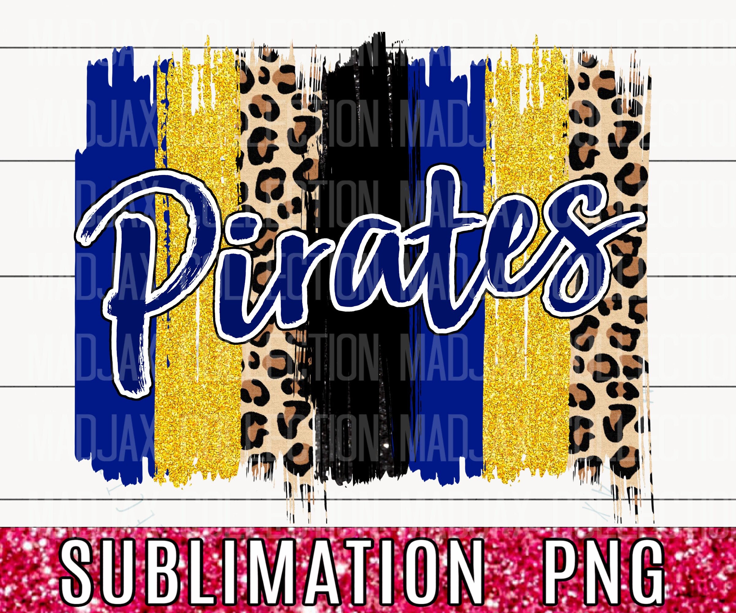 Funky Block and Script Mascots Pirates PNG | Team Sublimation Design | Team  Spirit Design | Pirates Clip Art | Digital Download | Printable Artwork