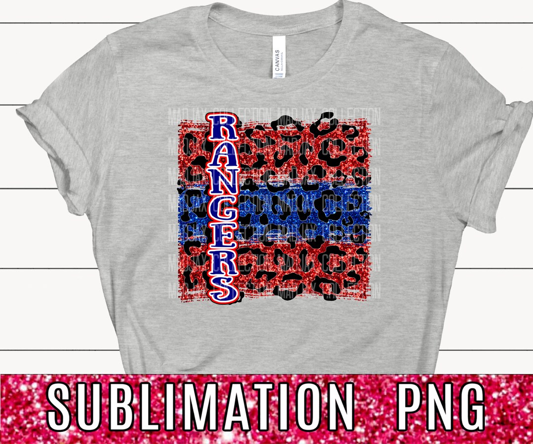 Team Rangers, Sublimation PNG File, Design Download, School Colors ...