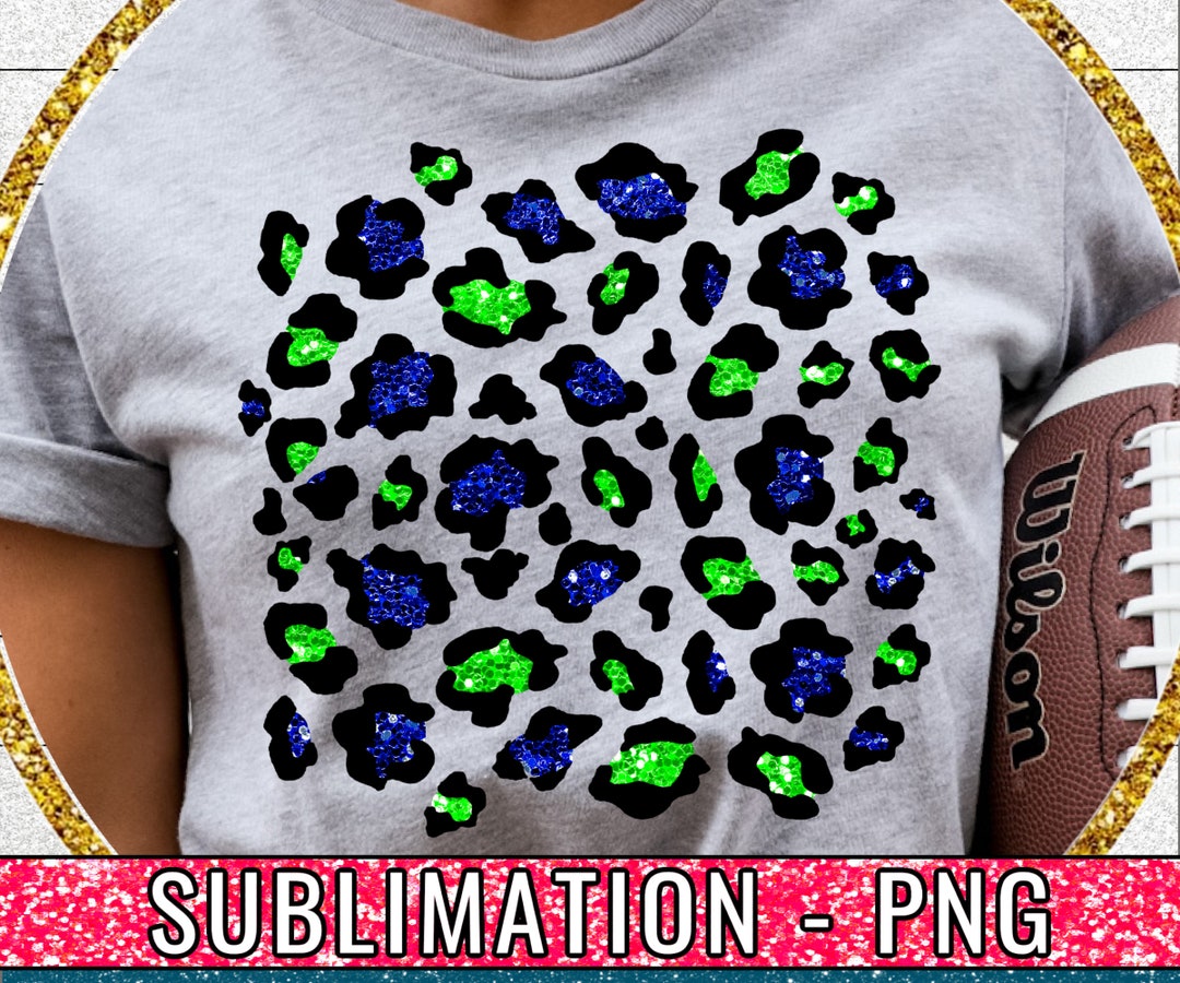Square Leopard Print PNG, Sublimation, Sleeve Design, Faux Glitter PNG ...