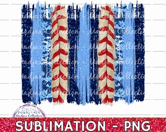 Columbia Blue & Navy Brush Stroke, Baseball Stitches, Sublimation PNG, Light Blue Glitter, background, Game Day, Coach, Team Colors