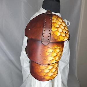 Dragon Scale Shoulder Handmade for SCA LARP Cosplay & Fantasy fairs
