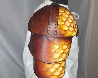 Dragon Scale Shoulder Handmade for SCA LARP Cosplay & Fantasy fairs