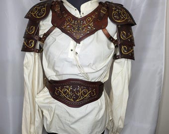 Ornate Verdant Set Handmade for SCA LARP Cosplay & Fantasy fairs