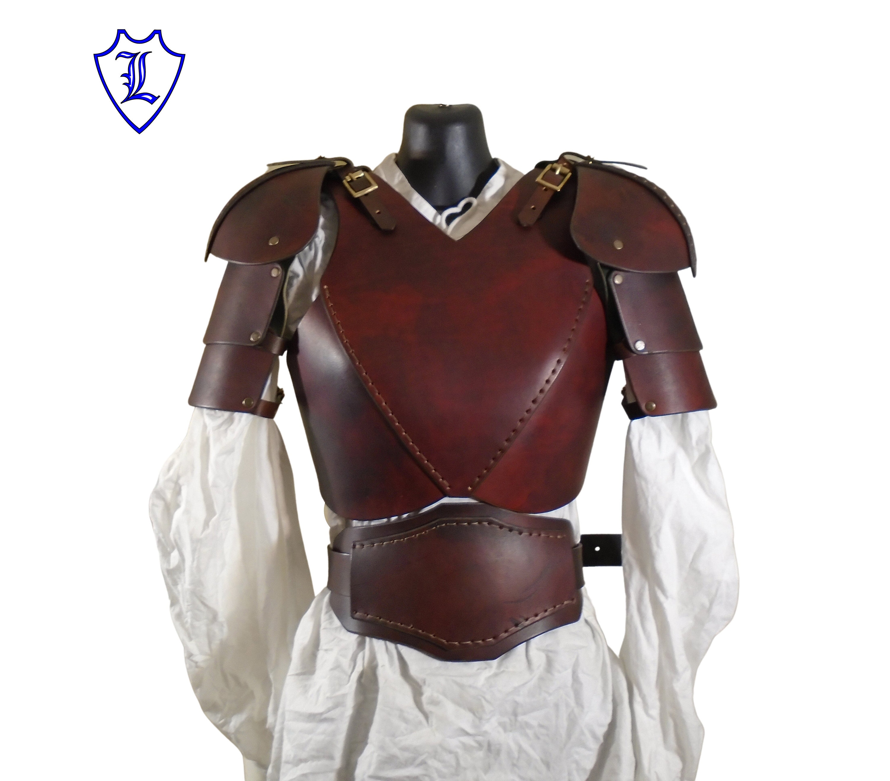 Ladies Astrid Leather Armour Handmade For Sca Larp Cosplay Etsy