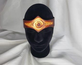 Stitched Eye Leather Headband