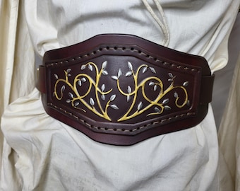 Ornate Verdant Belt Handmade for SCA LARP Cosplay & Fantasy fairs