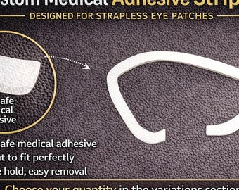 Cinta médica para parche ocular sin tirantes: hipoalergénica, sujeción segura