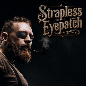 Strapless Eye Patch – Lightweight Vented Kydex Eyepatch | Multiple Color Options | Includes Adhesive Tape Samples