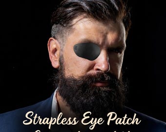 Strapless Eye Patch – Lightweight Vented Kydex Eyepatch | Multiple Color Options | Includes Adhesive Tape Samples
