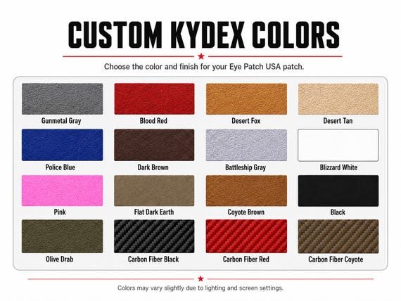 Strapless Eye Patch – Lightweight Vented Kydex Eyepatch | Multiple