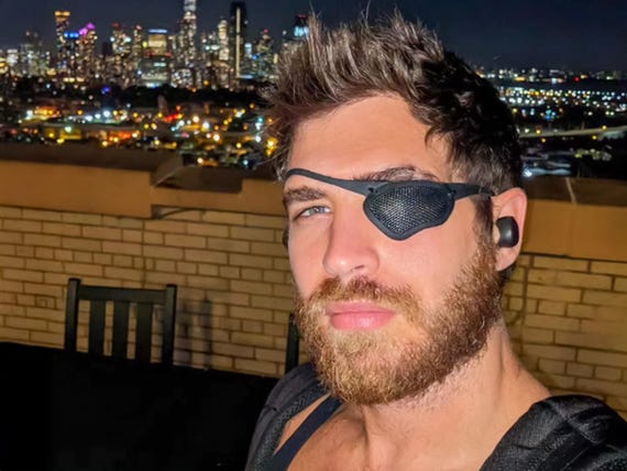 Mesh Eye Patch - See-through and Breathable for Sports and Cosplay