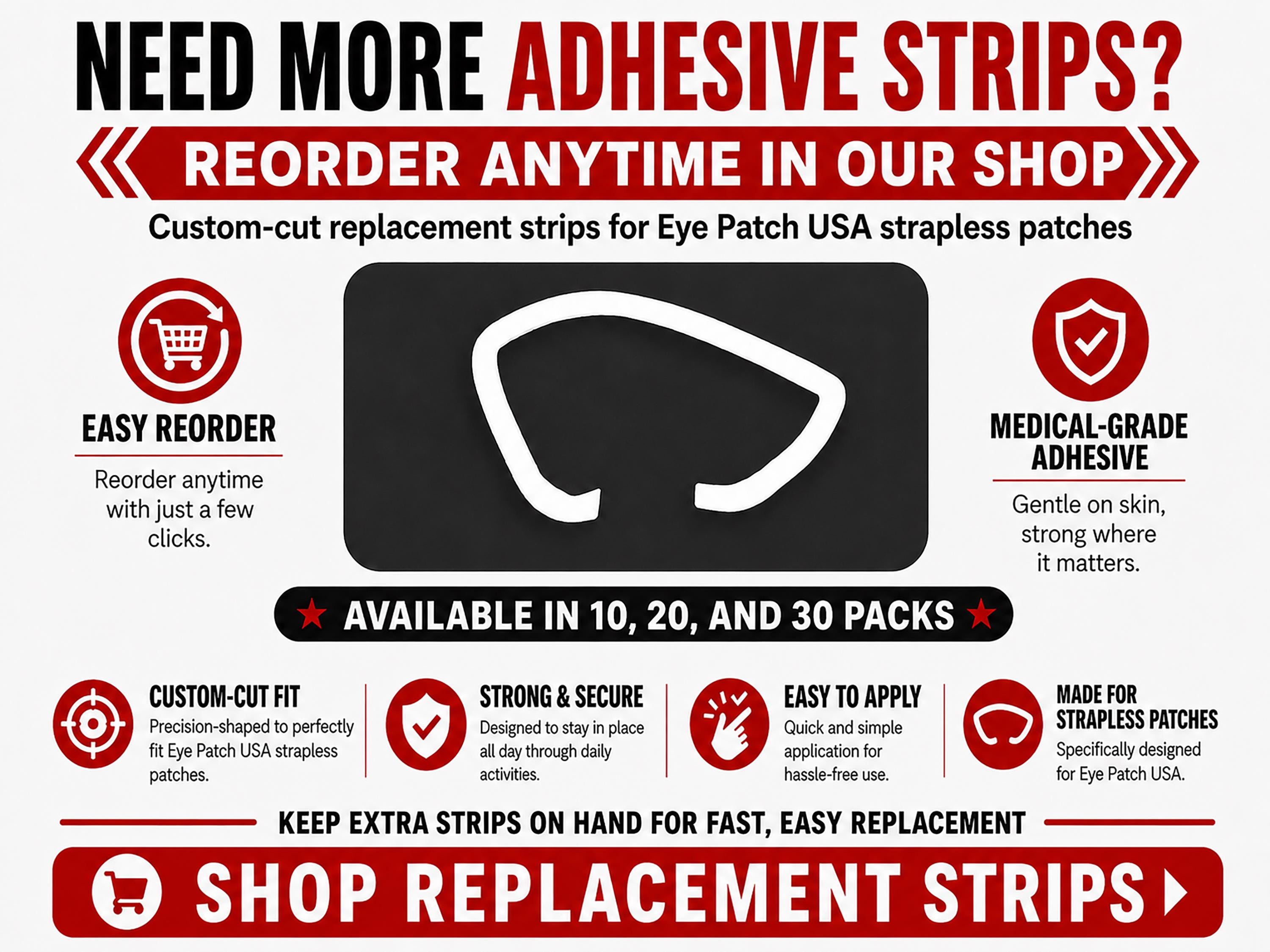 Strapless Eye Patch – Lightweight Vented Kydex Eyepatch | Multiple