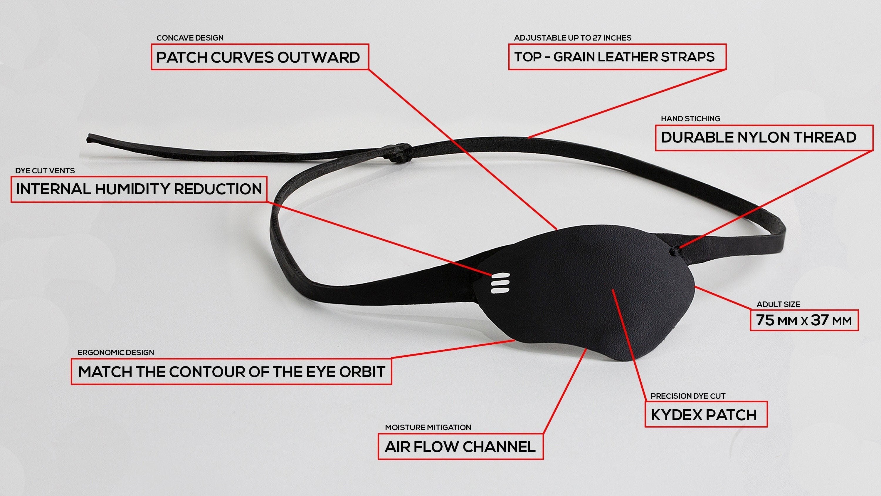 The Crenshaw Eye Patch Dan Crenshaw Style Adult Black Etsy