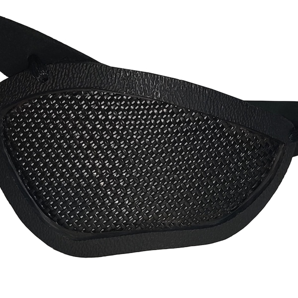 Mesh eye patch, sports eye patch, see through eye patch, eye patch, breathable fabric, cosplay eye patch, Mesh, Aero Patch, Crenshaw style.