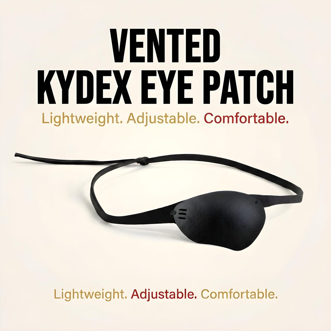 Eye Patch, Adult Eye Patch, Sports, Crenshaw Style, Adult, Black