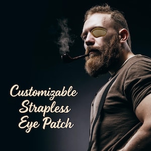 LEFT Eye – Customizable Strapless Mesh Eye Patch, Choose Colors, Adhesive Samples