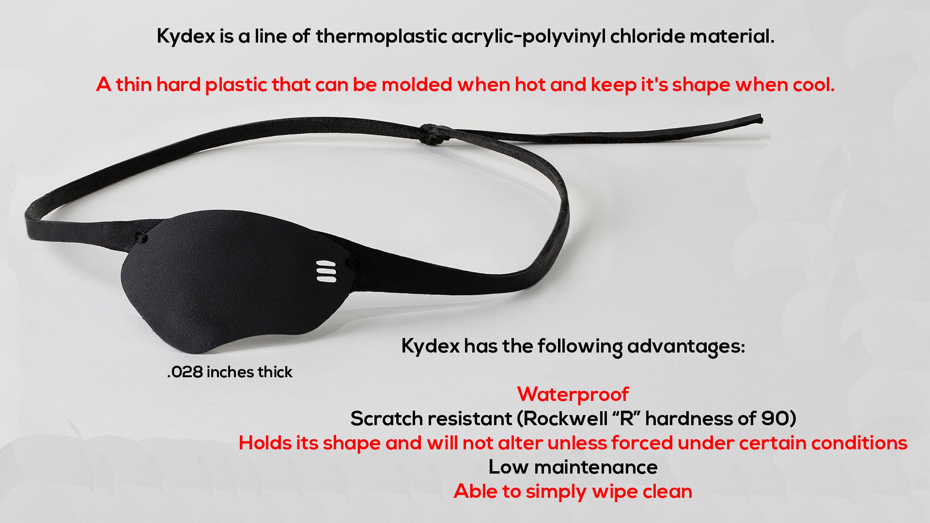 Eye Patchdan Crenshaw Eye Patch Adult Eye Patchleather Eye Etsy UK