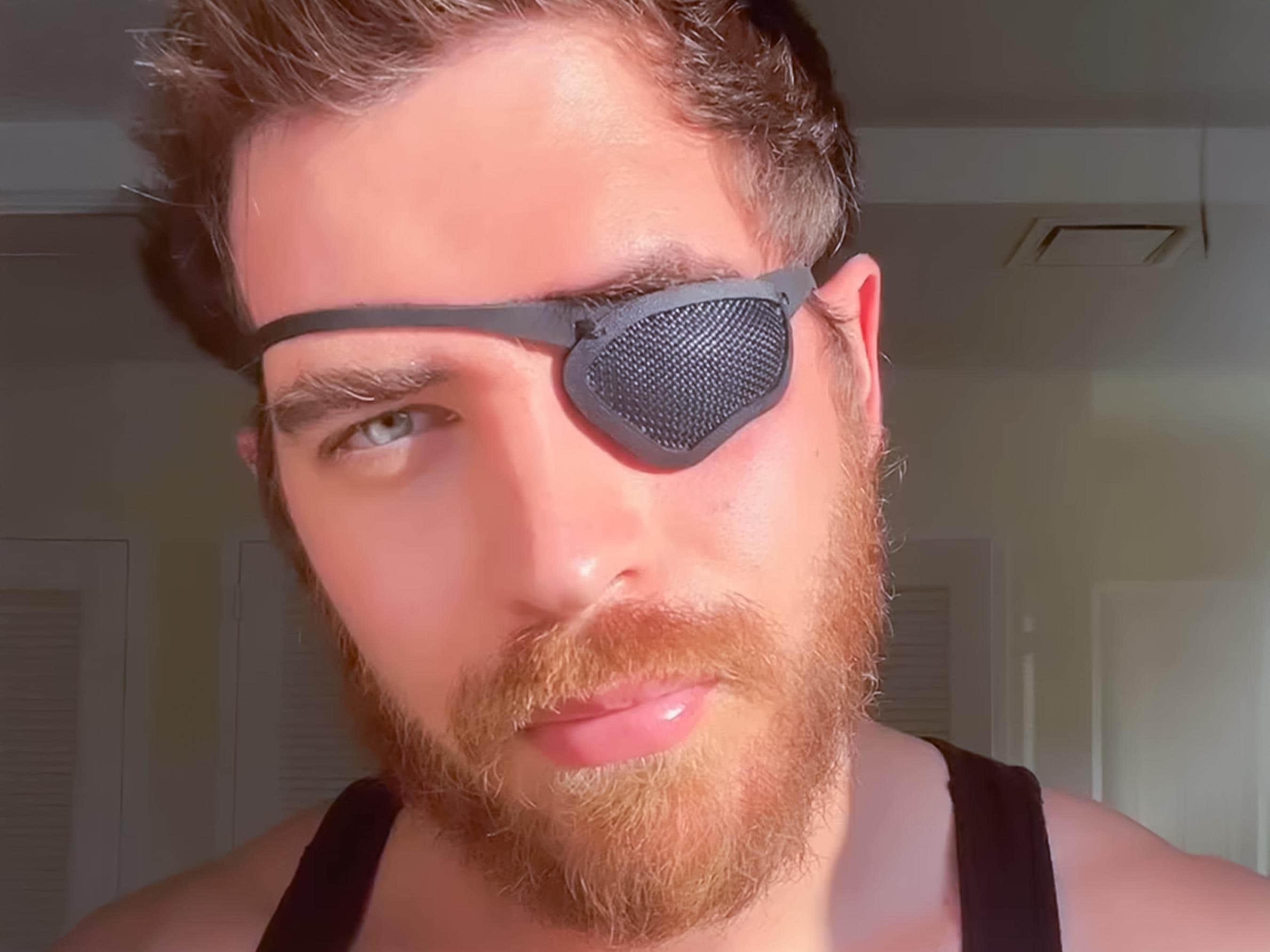 Mesh Eye Patch - Handmade Kydex Frame, Breathable, Crenshaw Style