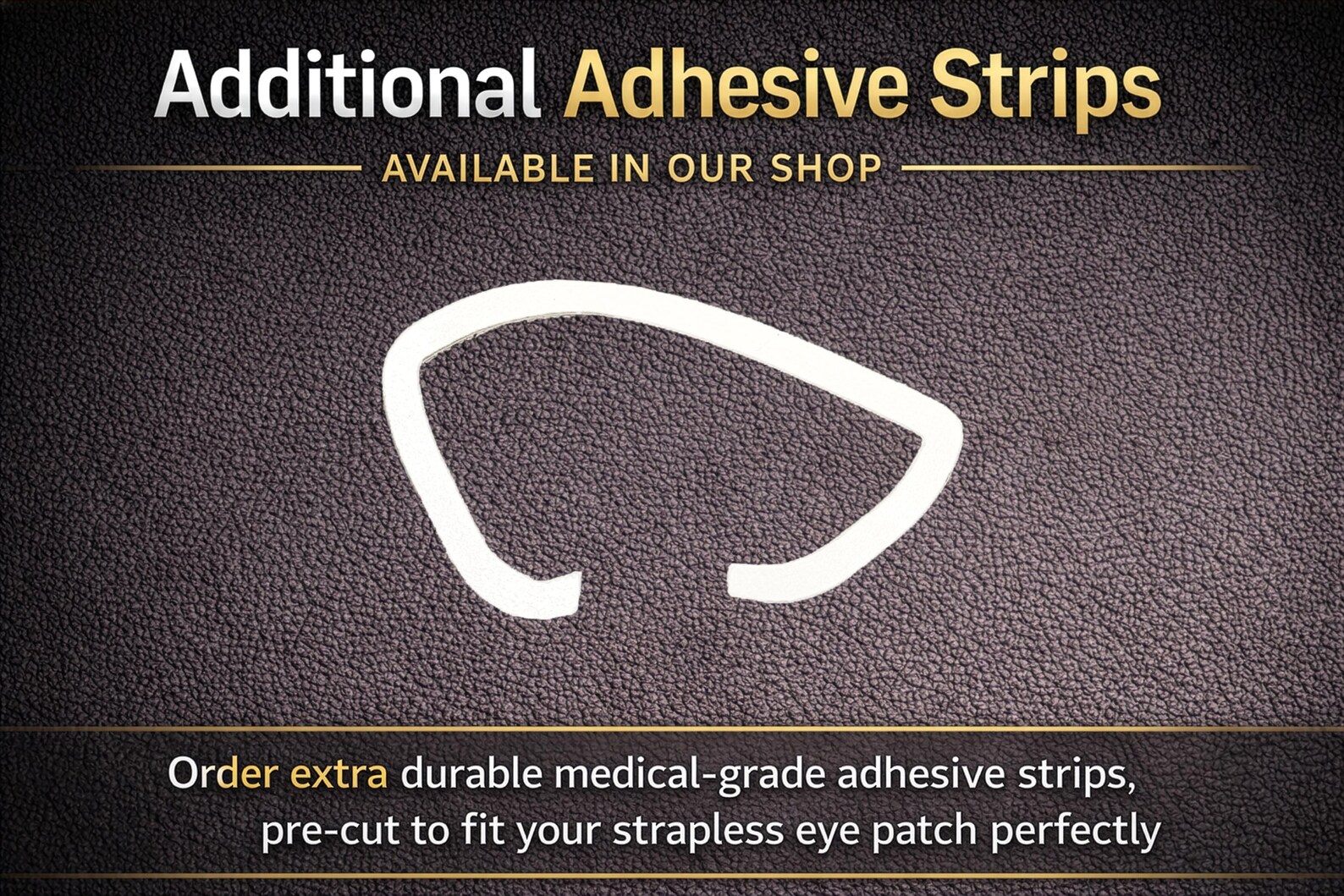 Strapless Eye Patch W/ Mesh – See Out, No Strap Eyepatch – Breathable ...