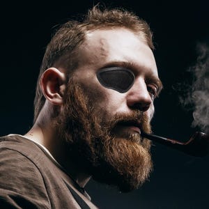 Strapless Eye Patch w/ Mesh – See Out, No Strap Eyepatch – Breathable Black Kydex Eye Patch – Includes Adhesive Tape Samples